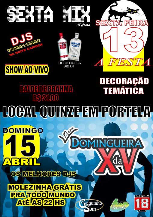 SEXTA FEIRA MIX NA XV - A FESTA  E 0800 