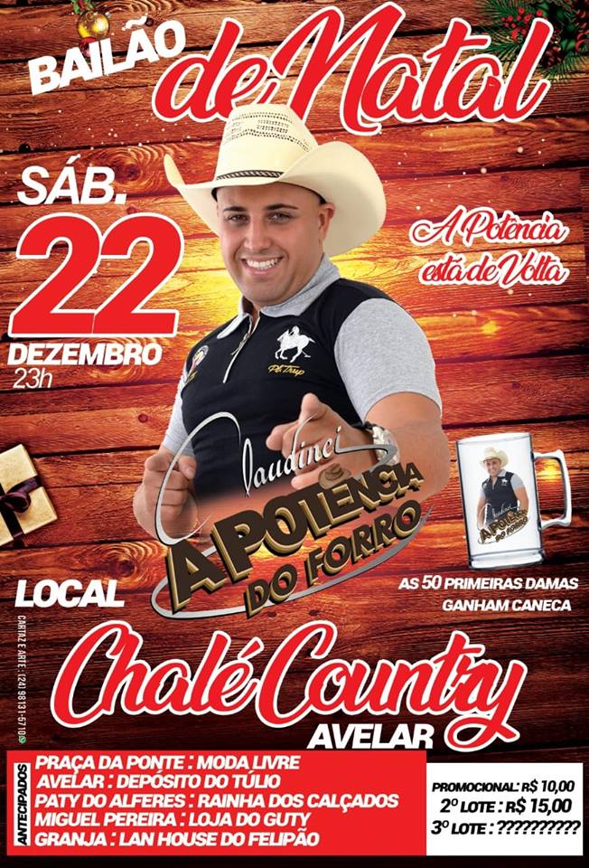 BAIL�O DE NATAL COM CLAUDINEI A POTENCIA