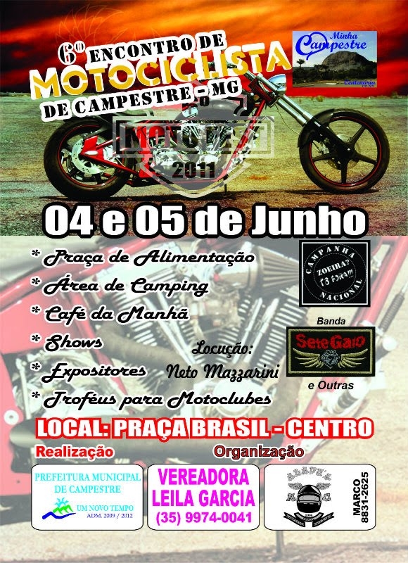 6� Encontro de Motociclistas de Campestr