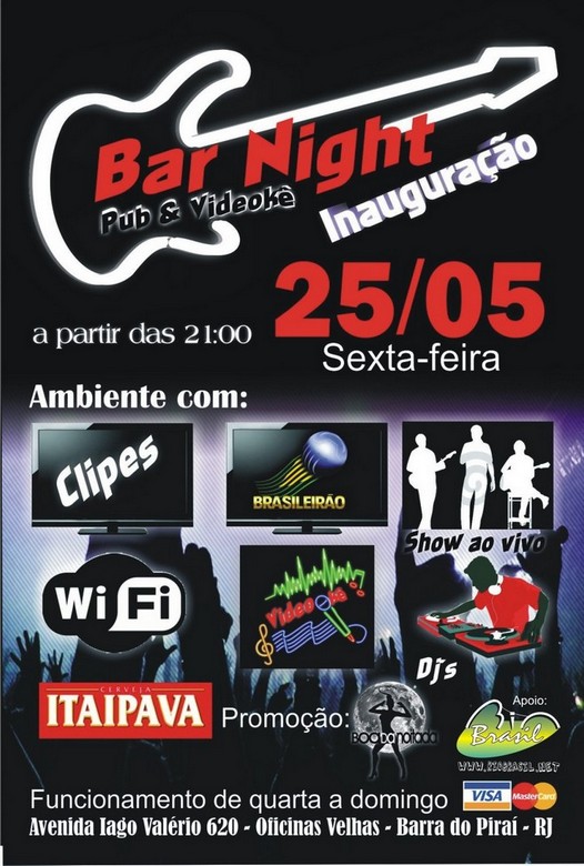 INAUGURA��O DO BAR NIGHT