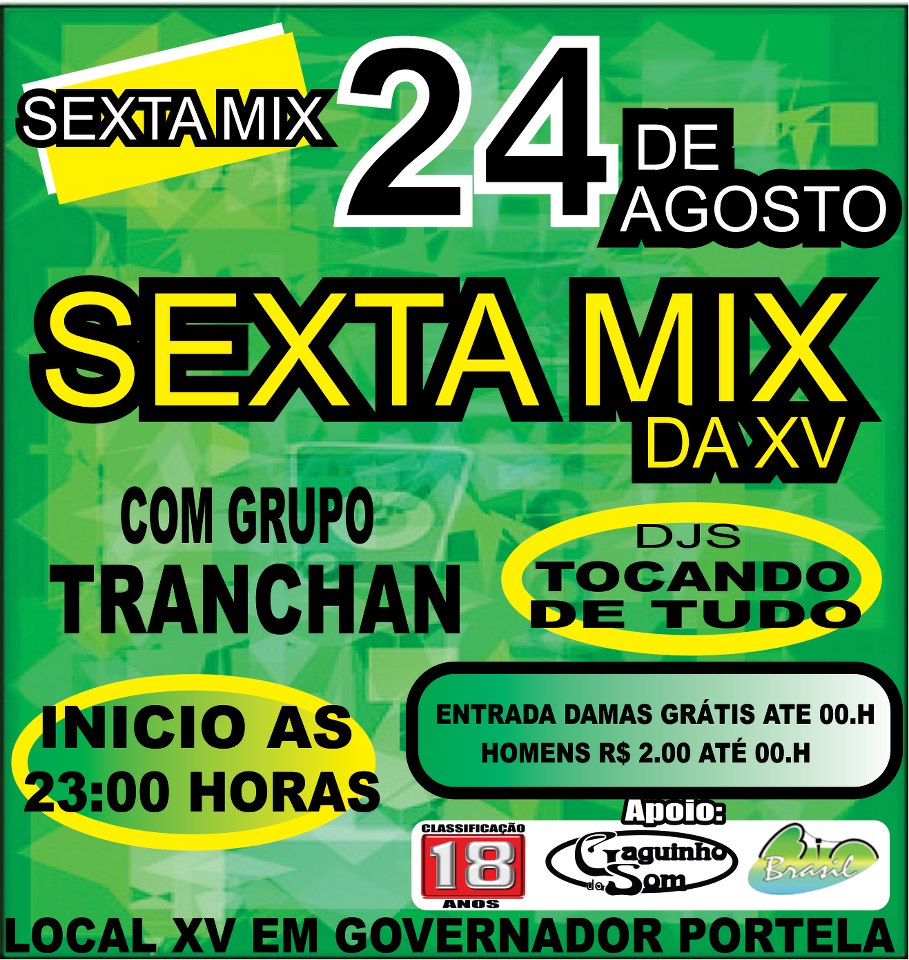 SEXTA MIX COM RODA DE SAMBA DO GRUPO TRA