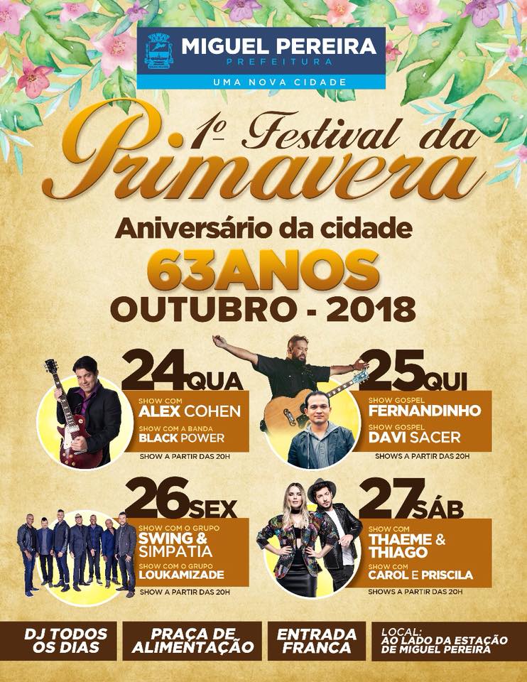 1� Festival da Primavera anivers�rio da 