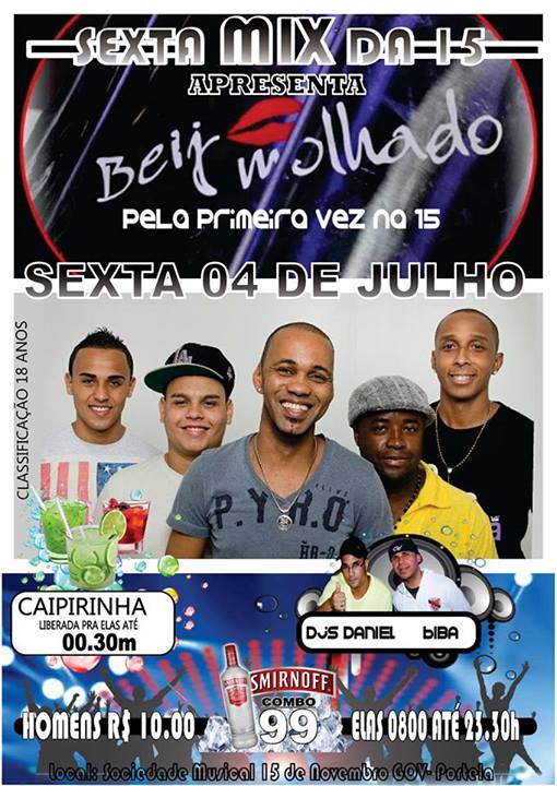 SEXTA MIX DA XV COM GRUPO BEIJO MOLHADO