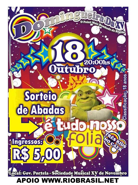SORTEIO DE ABAD�S TUDO NOSSO FOLIA NA DO