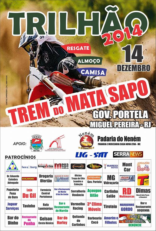 TRILH�O 2014 - TREM DO MATA SAPO - GOV. 
