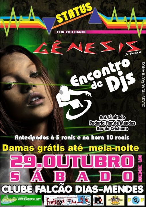 GENESIS - ENCONTRO DE DJS NO CLUBE FALC�