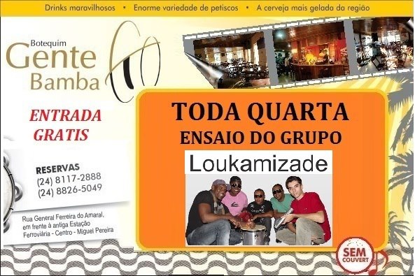 Ensaio do Loukamizade no Gente Bamba