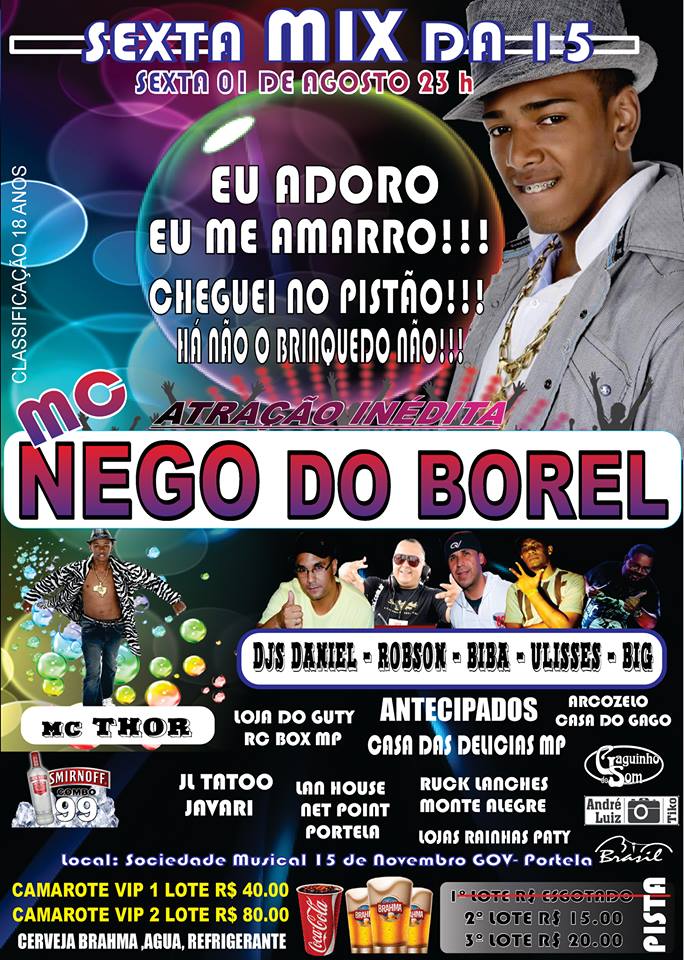 SEXTA MIX DA XV COM NEGO DO BOREL