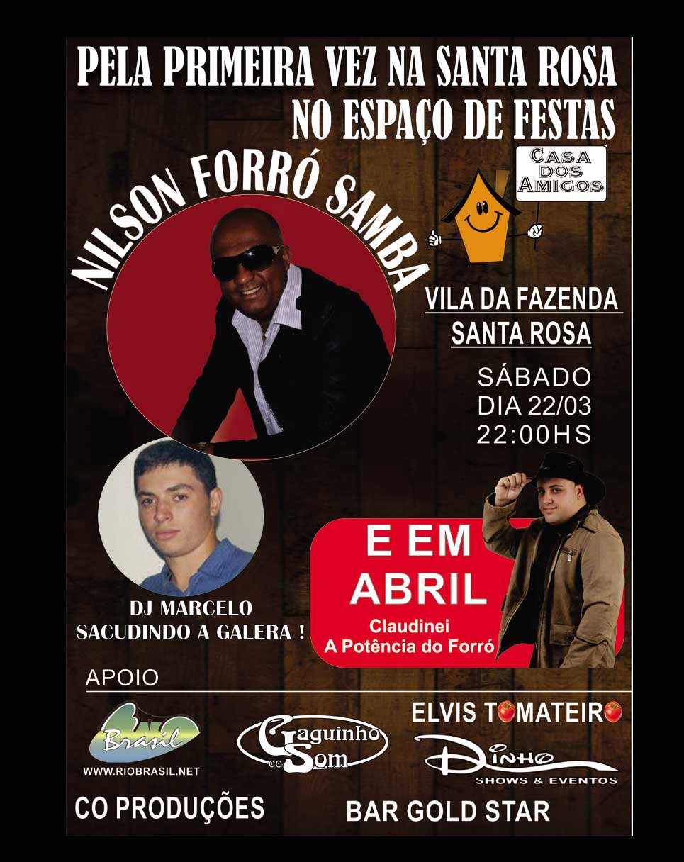 NILSON FORR� SAMBA E DJ MARCELO NO ESPA�