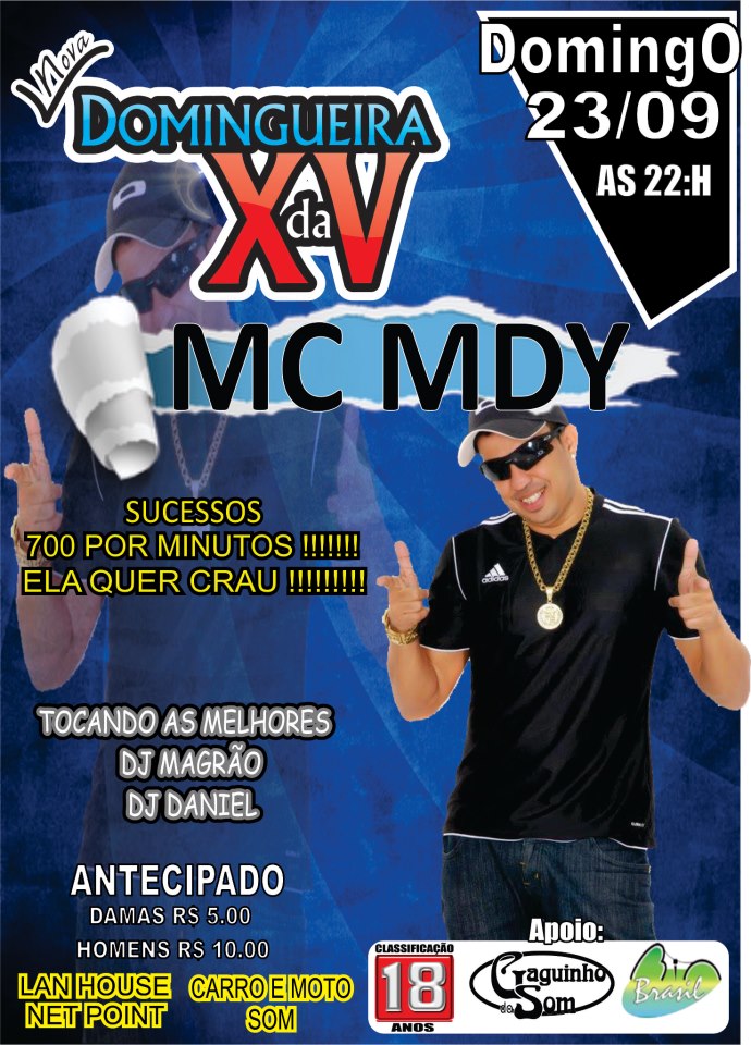 MC MDY NA DOMINGUEIRA DA XV