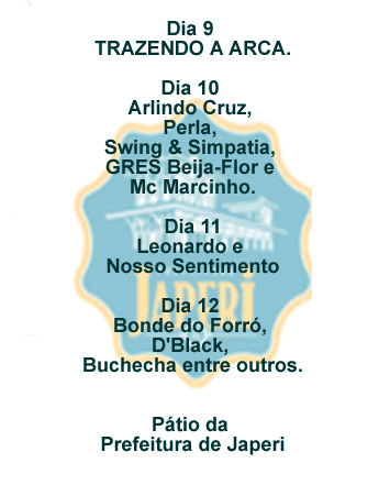 FESTA DE ANIVERS�RIO DE JAPERI - RJ