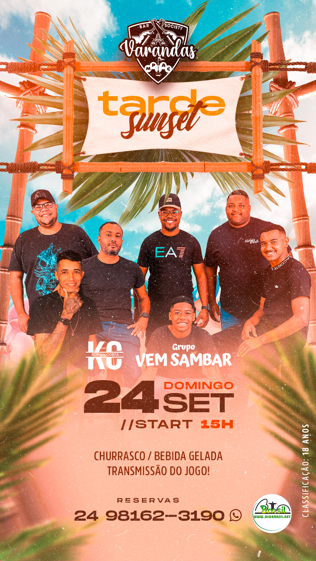 VARANDAS TARDE SUNSET COM DJ KORAN E GRU