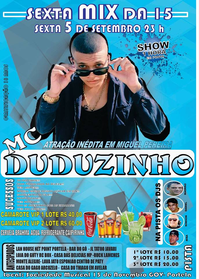 MC DUDUZINHO NA SEXTA MIX DA XV