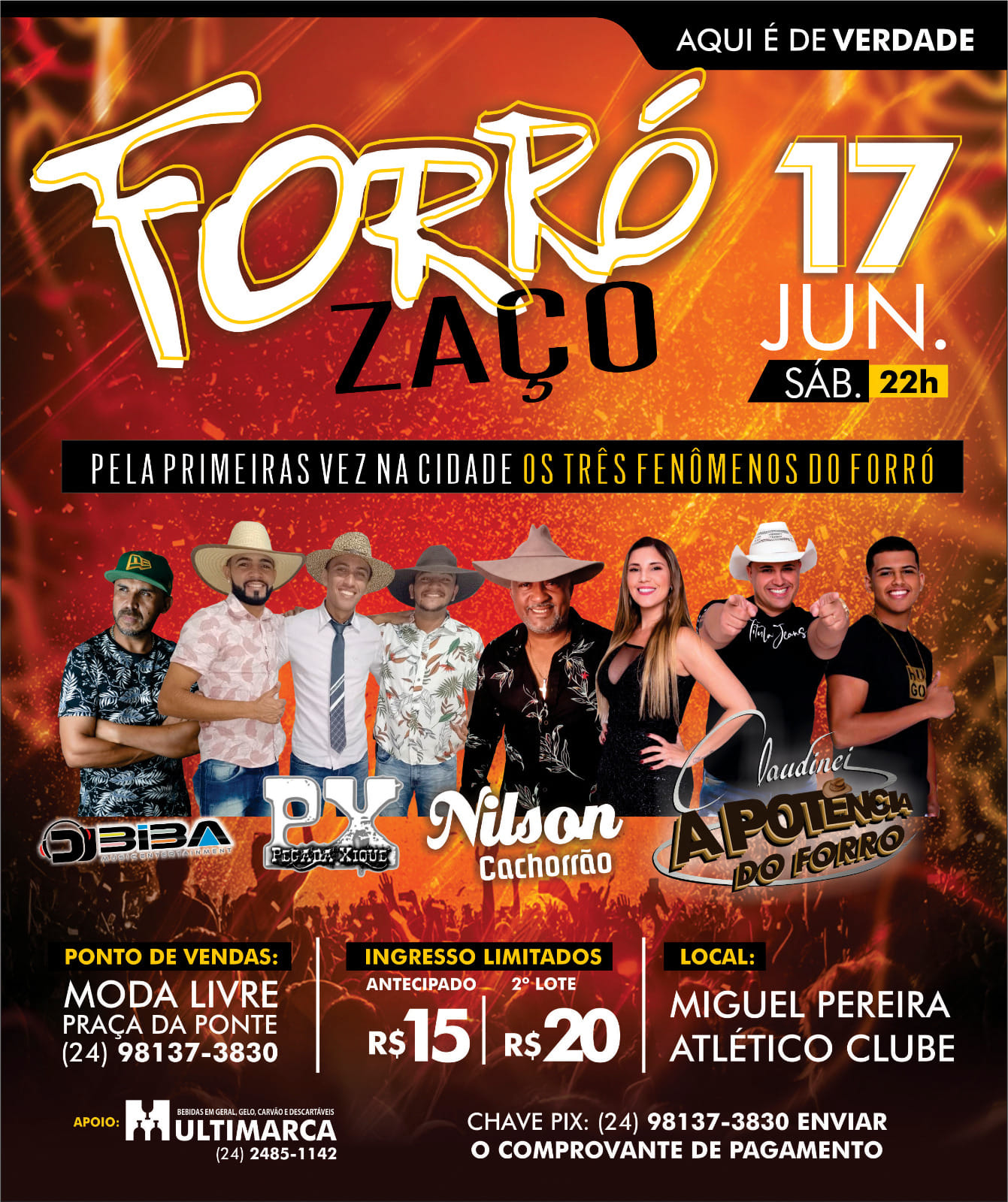 FORR� ZA�O C/ PEGADA XIQUE, NILSON CACHO