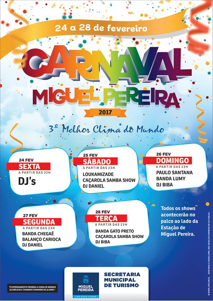 CARNAVAL 2017 | SEGUNDA FEIRA | 27/02 - 