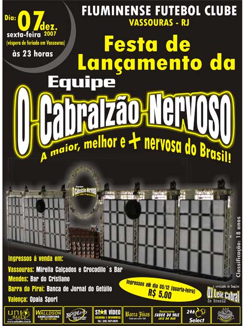 Lan�amento da Equipe de Som Cabralz�o Ne