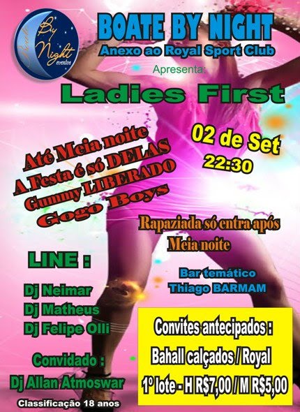 BOITE BY NIGHT - LADIES FIRST - A FESTA