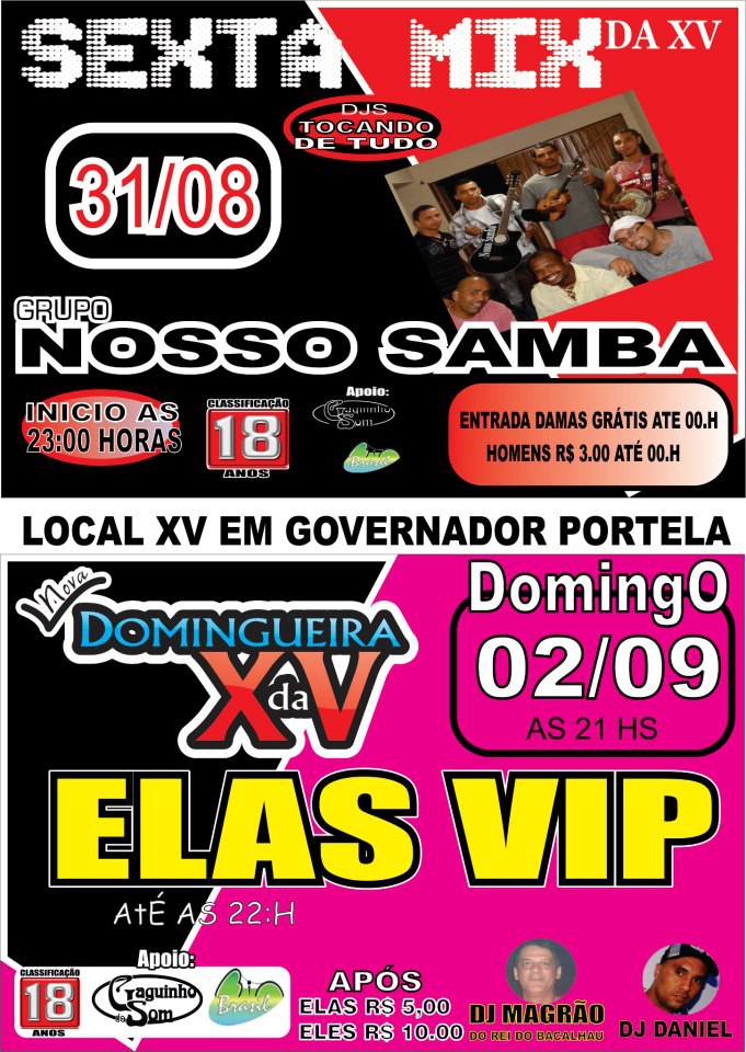SEXTA MIX COM GRUPO NOSSO SAMBA NA XV