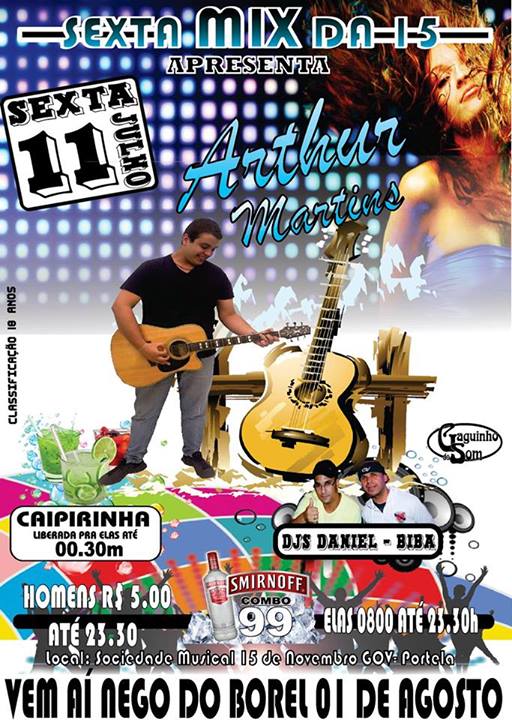 SEXTAMIX DA XV COM ARTHUR MARTINS, DJS D