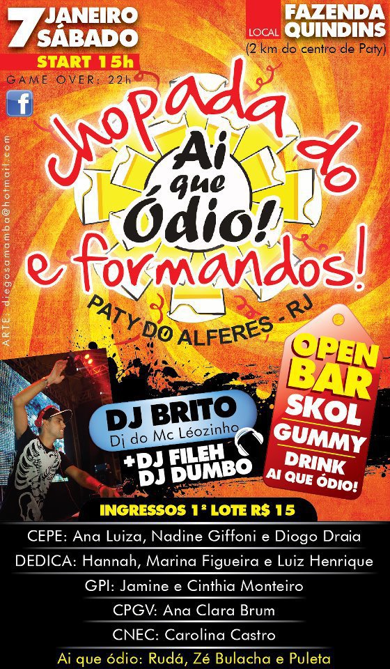 CHOPADA AI QUE �DIO E FORMANDOS - 