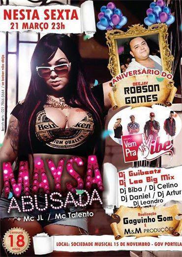 ANIVERS�RIO DO DJ ROBSON GOMES COM MAYSA