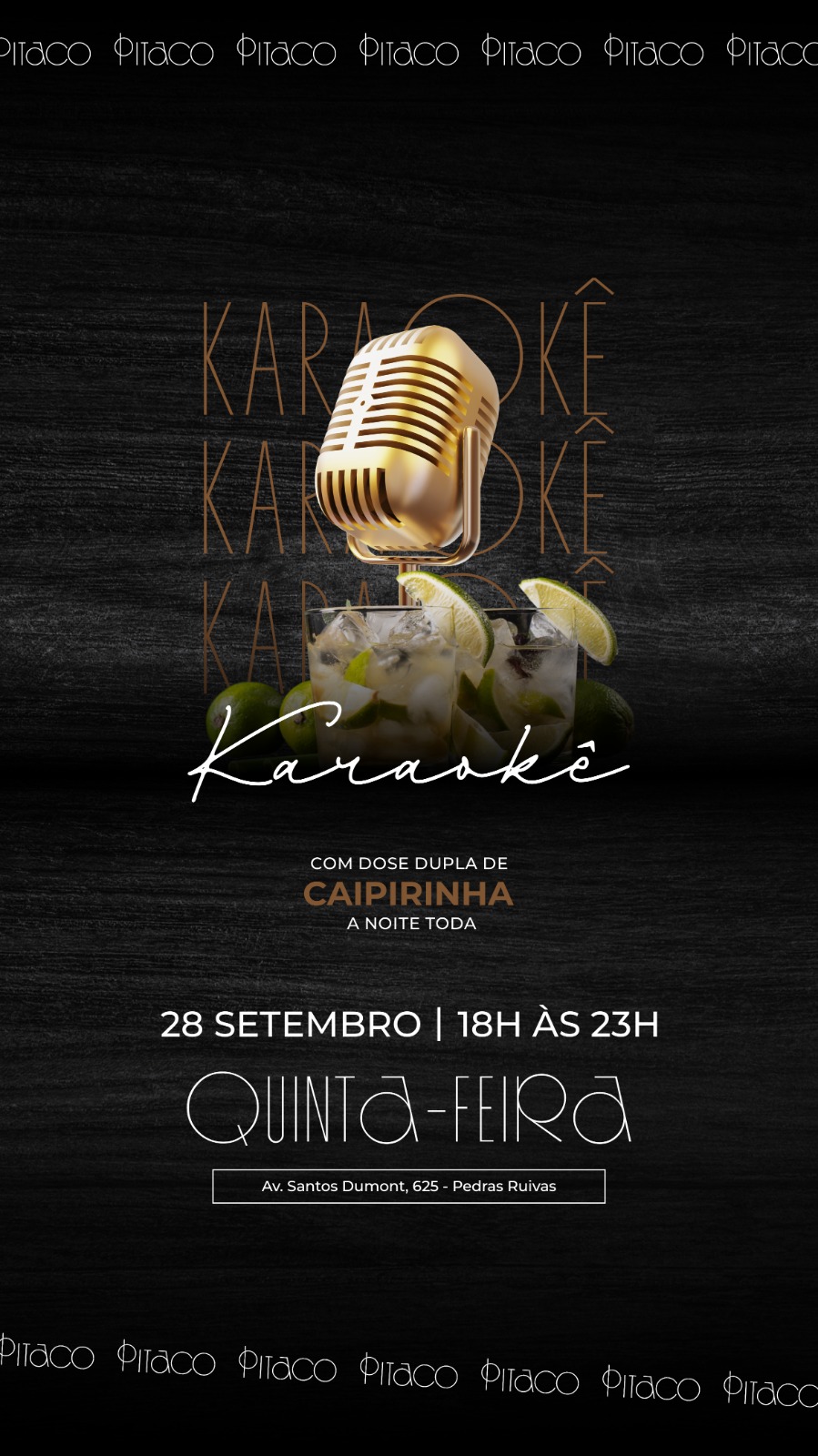 Karaok� e Dose Dupla de Caipirinha no Pi