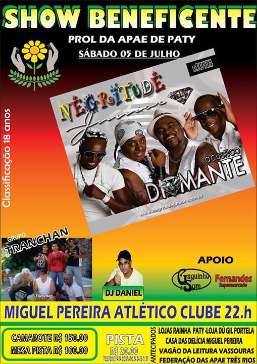 SHOW BENEFICENTE COM GRUPO NEGRITUDE JR 
