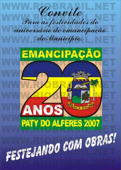 20 ANOS DE EMANCIPA��O POL�TICO ADMINIST