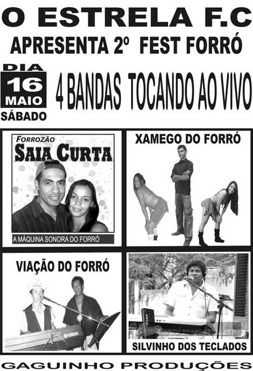SEGUNDO FEST FORR� NO ESTRELA FUTEBOL CL