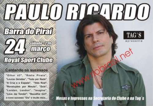 Paulo Ricardo em Barra do Pira�