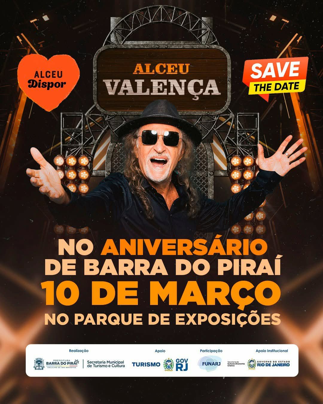Alceu Valen�a no anivers�rio de Barra do