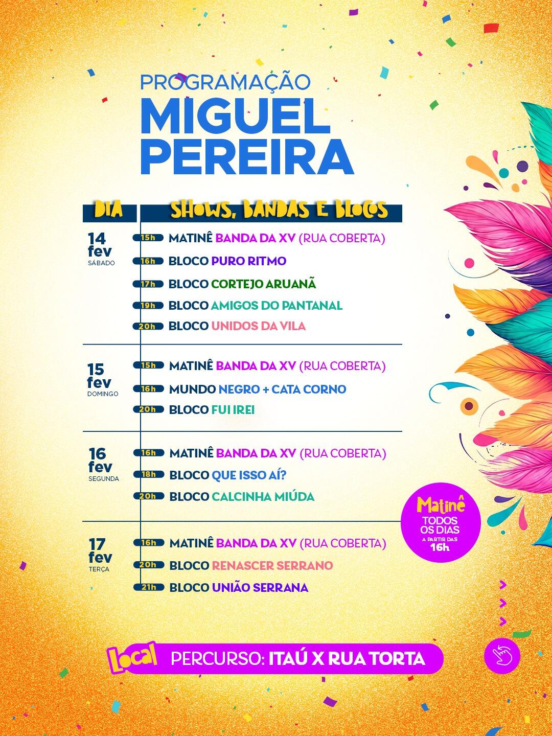 Carnaval Miguel Pereira 2026
