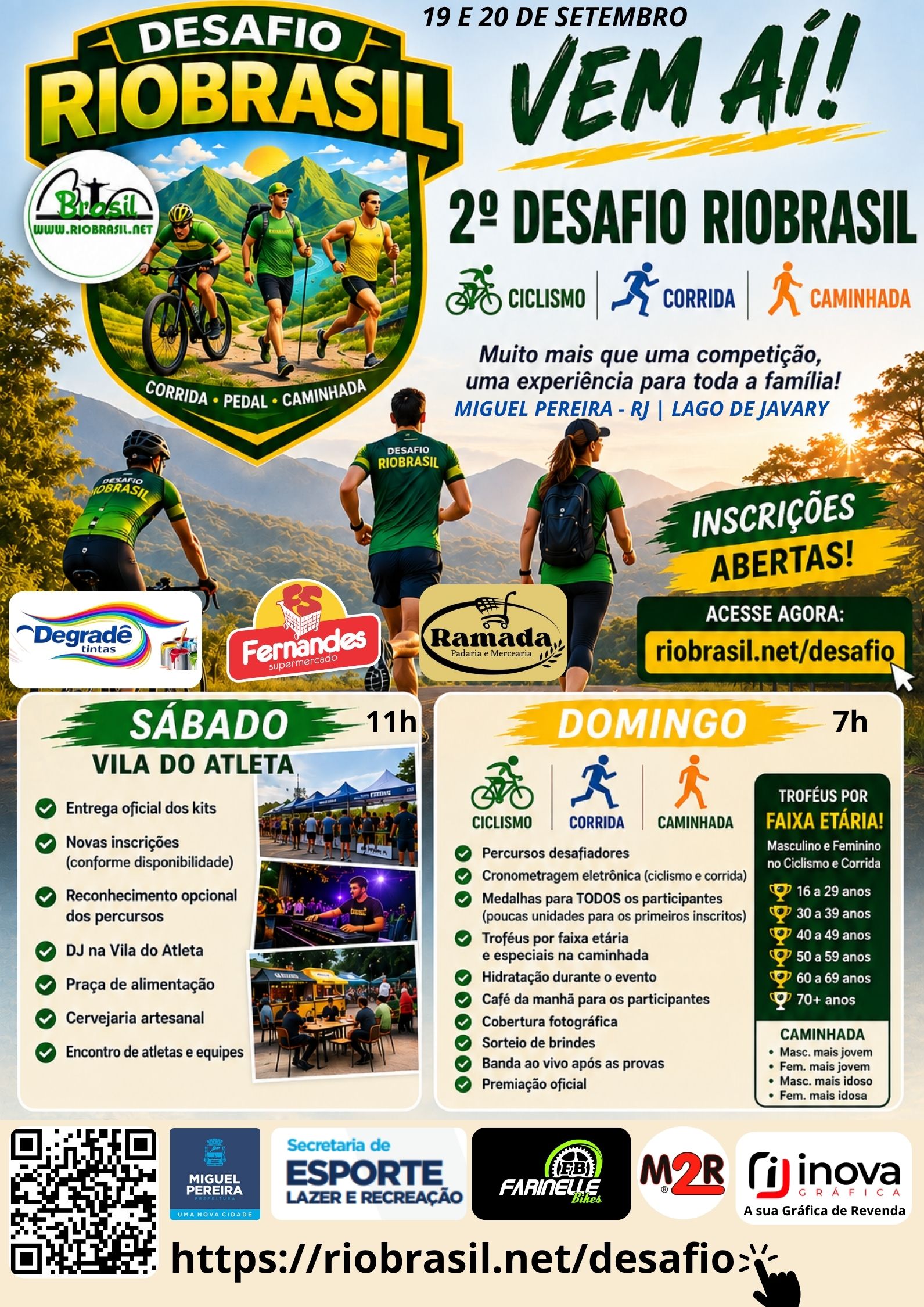 2� Desafio Riobrasil de Bike, Corrida e Caminhada