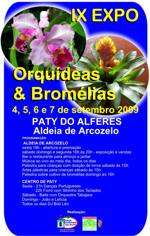 ORQUIDEAS E BROMELIAS EM PATY DO ALFERES