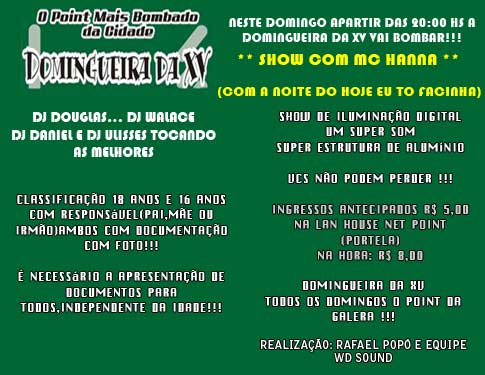 MC HANNA NA DOMINGUEIRA DA XV