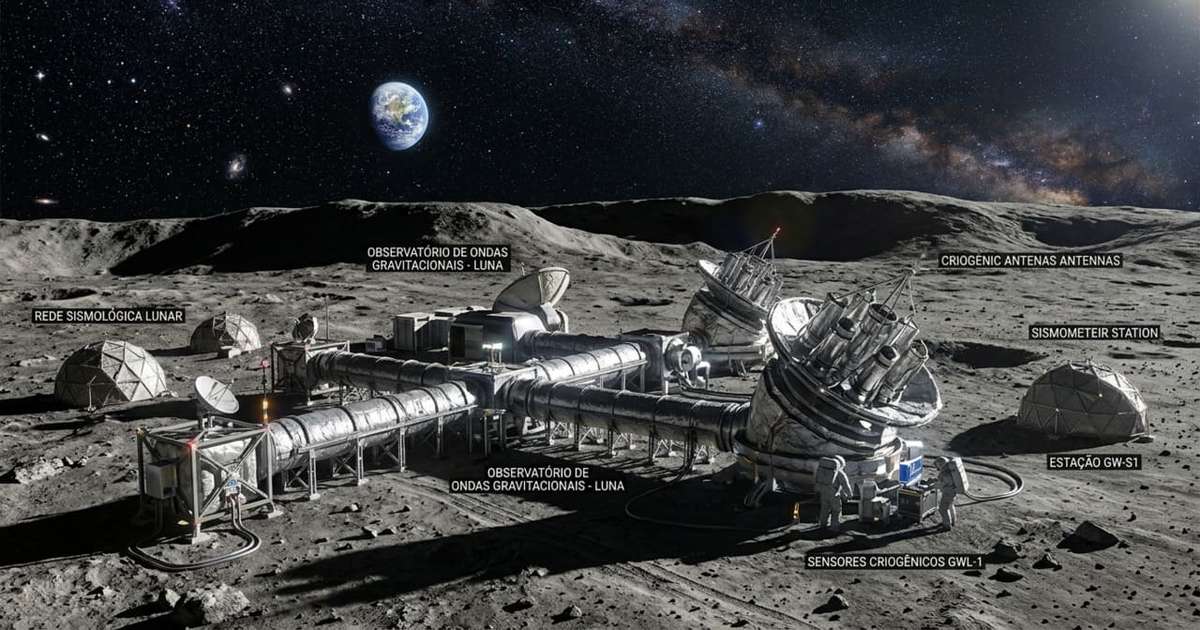 Cientistas questionam construir um instrumento na Lua capaz de detectar colis�es de buracos negros, o sil�ncio da Lua pode ser a o motivo para o sucesso do projeto
