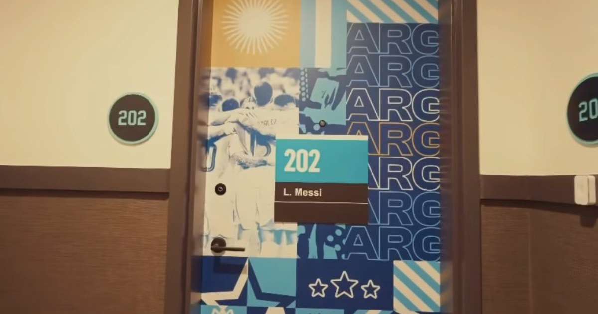 Messi tem quarto individual e personalizado na concentra��o da Argentina na Copa; veja