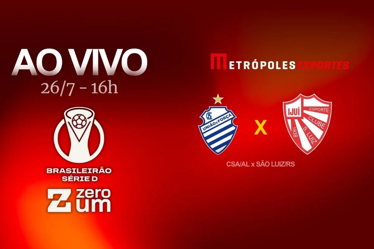 S�rie D ZeroUm: assista CSA-AL x S�o Luiz-RS no Metr�poles