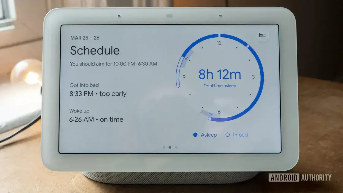 Google prepara Nest Hub para migrar dados de sono do Fit para o Health