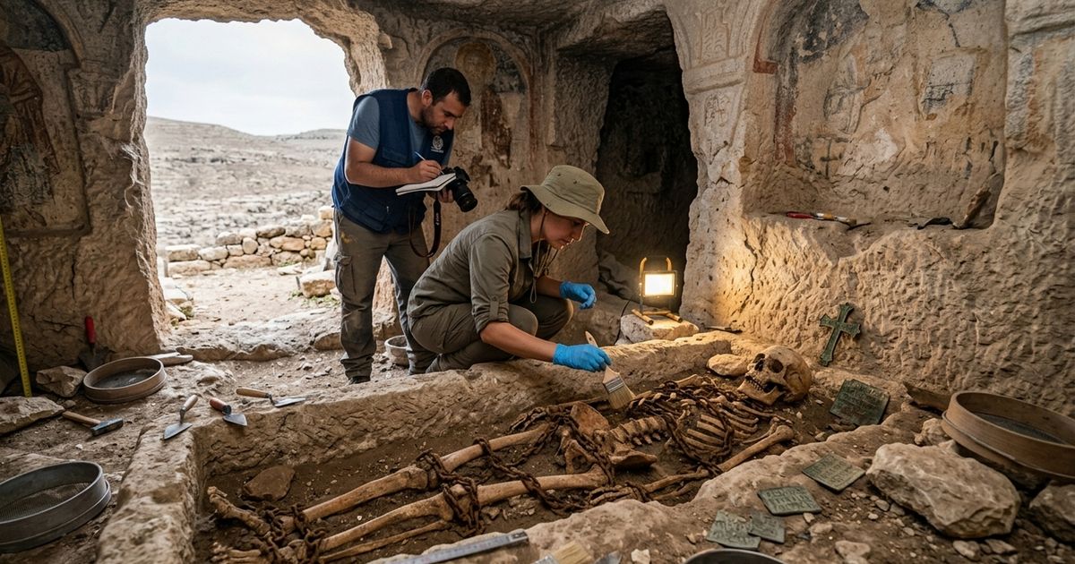 Um dente e fragmentos �sseos encontrados em uma escava��o est�o colocando em d�vida antigas ideias sobre o cristianismo