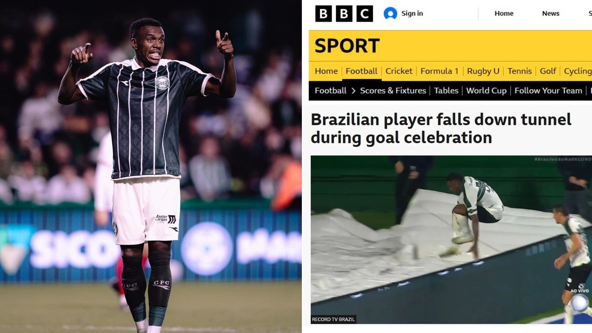 Imprensa inglesa repercute queda de zagueiro em t�nel ap�s gol