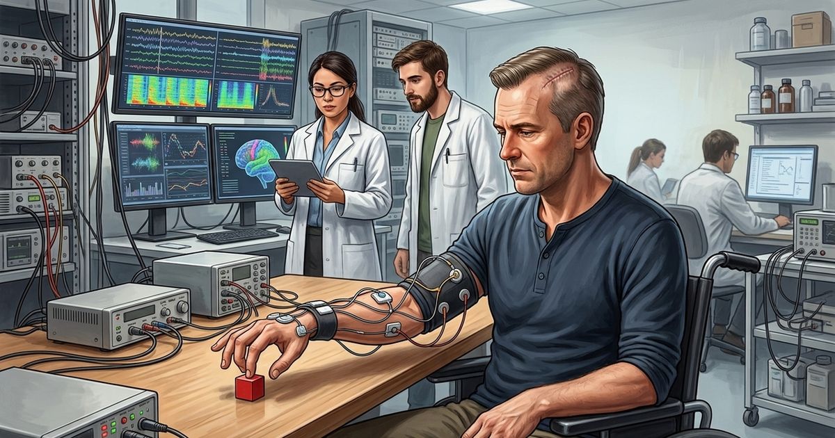 6 anos ap�s ficar paralisado, implantes cerebrais devolveram movimento e tato; a maior surpresa foi o que permaneceu quando o sistema foi desligado