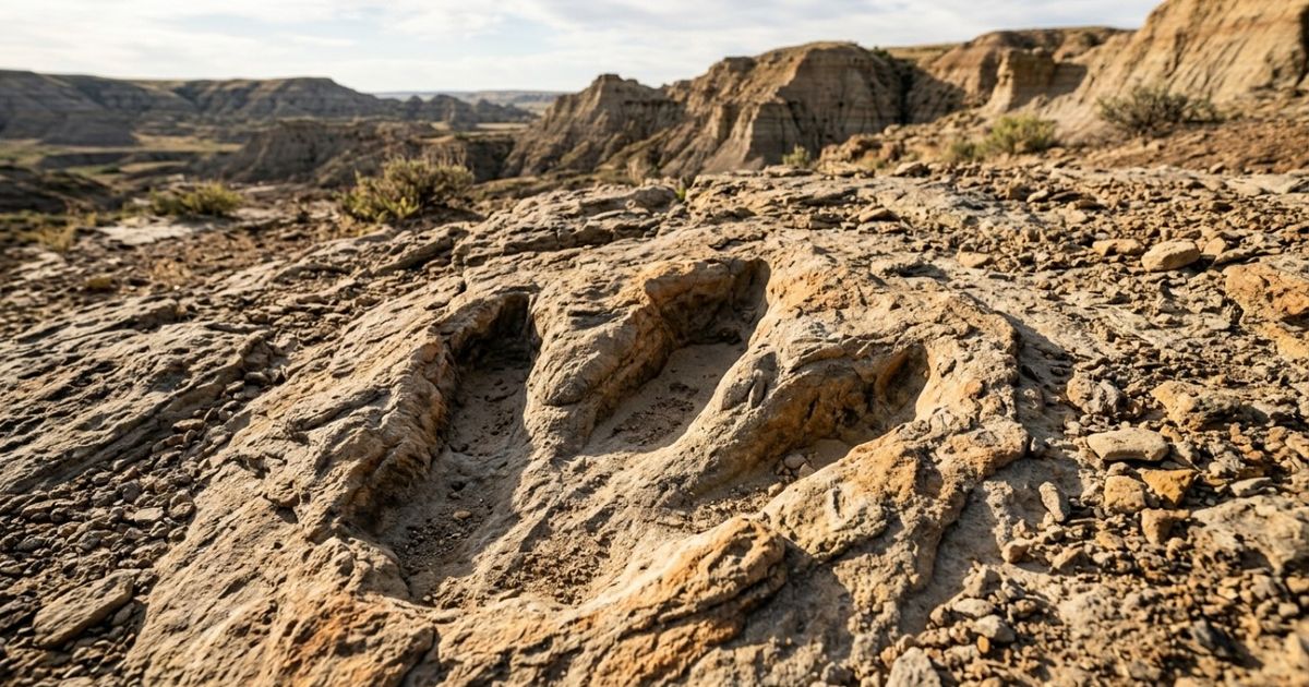 Professor encontra 4 pegadas de T. rex que revelam a primeira trilha conhecida de um adulto da esp�cie