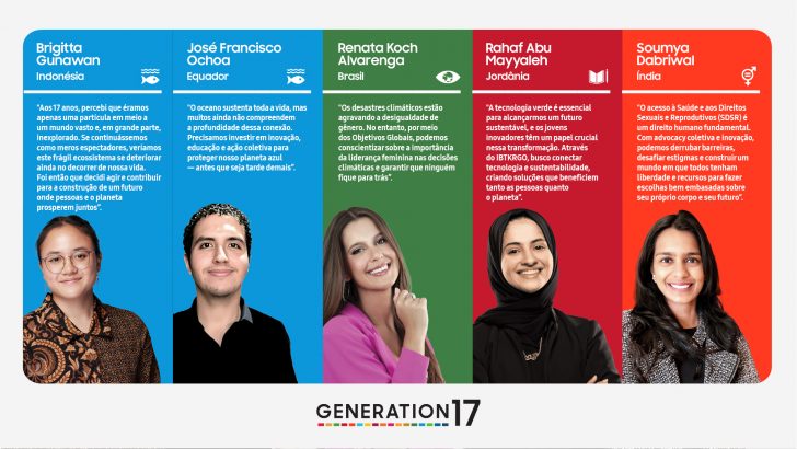 Brasileira est entre os novos Jovens Lderes da Generation17, iniciativa da Samsung e do Programa das Naes Unidas para o Desenvolvimento