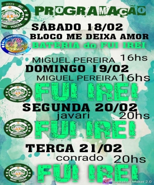 Carnaval 2023 | Bateria do Bloco Fui Irei | Ter�a | Conrado