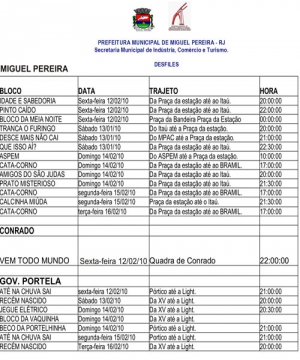 DESFILE DOS BLOCOS NO CARNAVAL DE MIGUEL PEREIRA