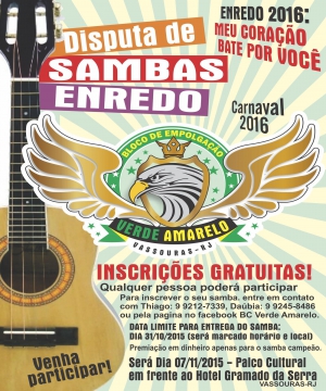 Disputa de Sambas Enredo do Bloco Verde Amarelo
