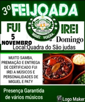 3� Feijoada do Bloco Fui Irei