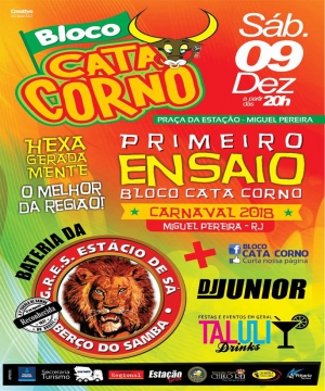 Primeiro Ensaio do Bloco Cata Corno com Bateria da Est�cio de S�