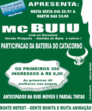 Mc Bui� e Bateria do Bloco Catacorno na Nefest